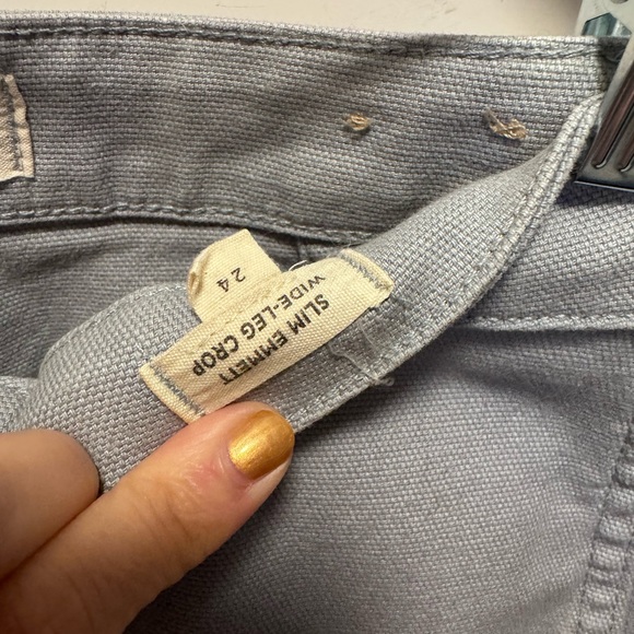 Madewell Slim Emmett Wide Leg Crop - 24 - Picture 5 of 6